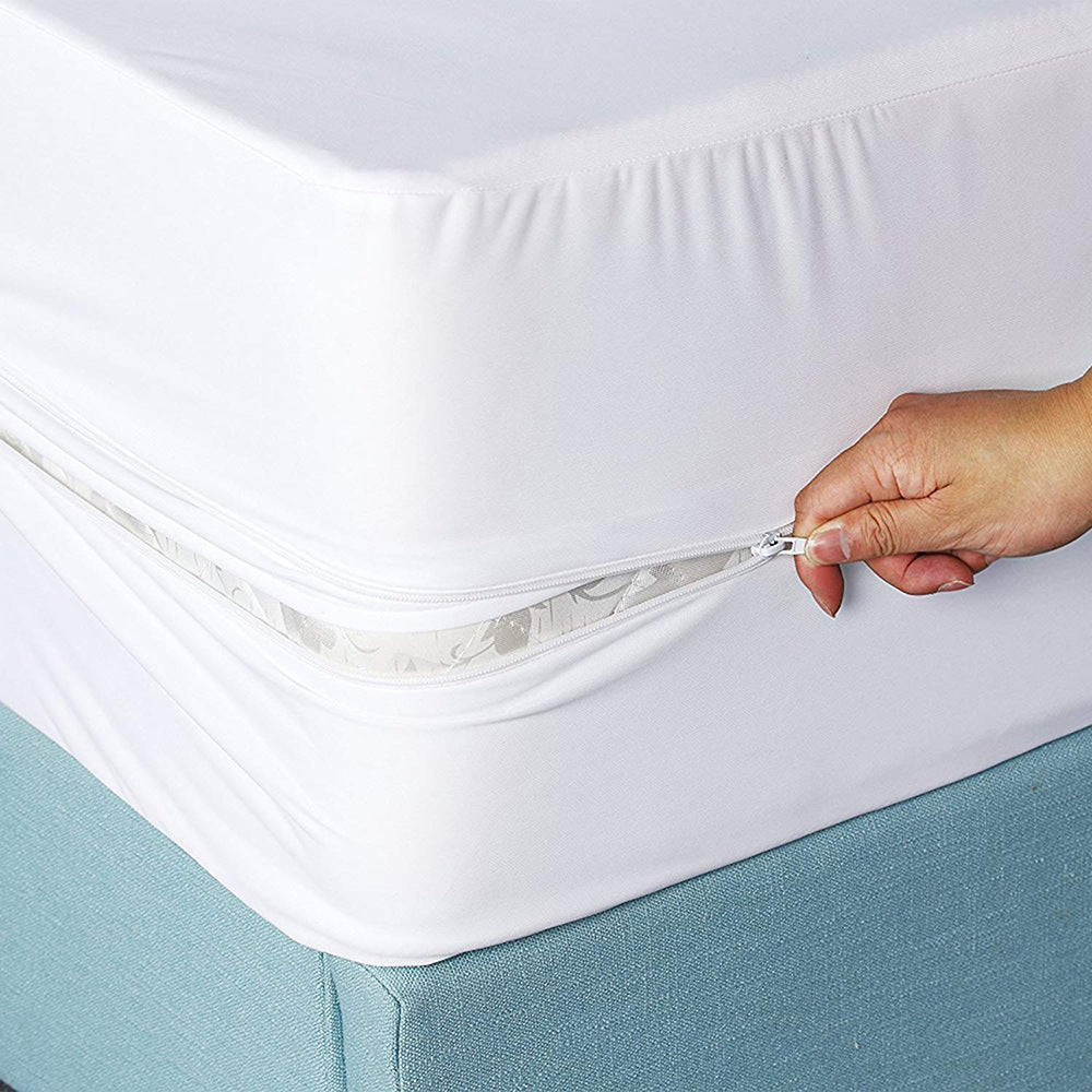 Simmons Bedspread Mattress Solid Color Hotel Protective Cover